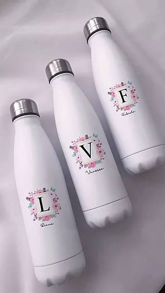White Temprature Controlled Bottle