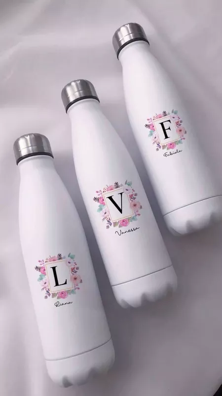 White Temprature Controlled Bottle