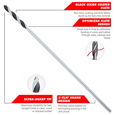Diablo 18 " Wood Boring Installer Bits Diablo 18 " Wood Boring Installer Bits
