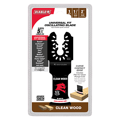 Diablo Bi-Metal Oscillating Blades for Wood Clean