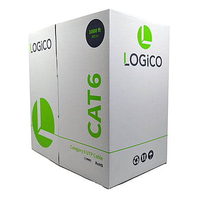 Cat6 UTP CCA Cable 23AWG 1000Ft White