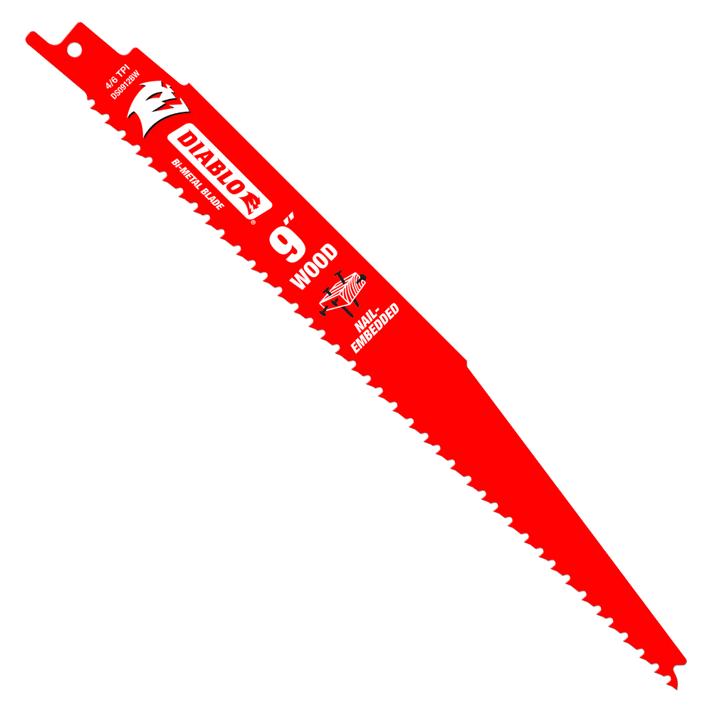 Diablo Bi-Metal Reciprocating Blades Nail-Embedded Wood