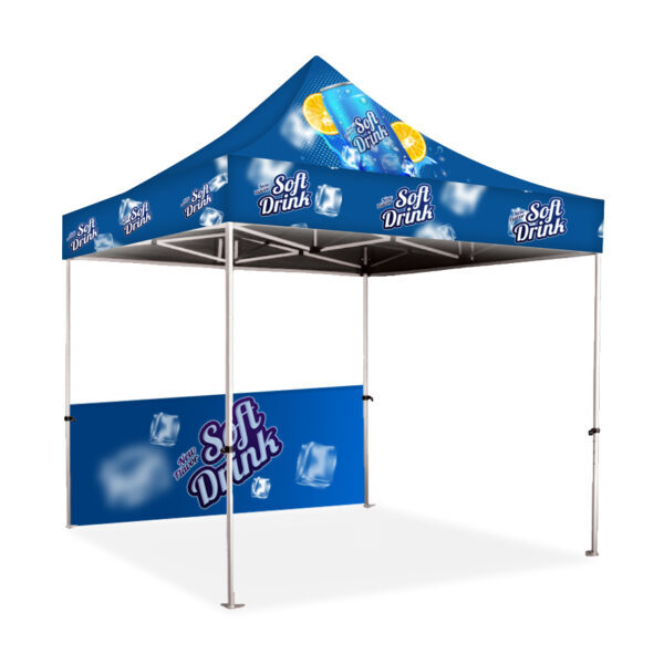 Gazebo 2m Unit, Half Wall, UV Print