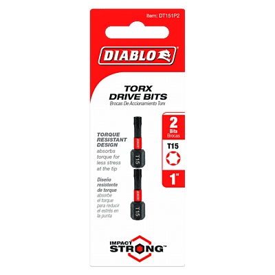 Diablo Screwdriving Torx
Drive Bits Diablo Screwdriving Torx
Drive Bits