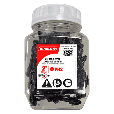 Diablo Screwdriving Phillips 
Drive Bits