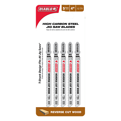 Diablo 4" High Carbon Steel T-Shank Jig Saw Blades