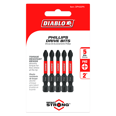 Diablo Screwdriving Phillips 
Drive Bits
