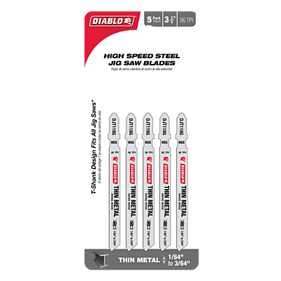 Diablo 3-5/8" High Speed Steel T-Shank Jig Saw Blades Diablo 3-5/8" High Speed Steel T-Shank Jig Saw Blades