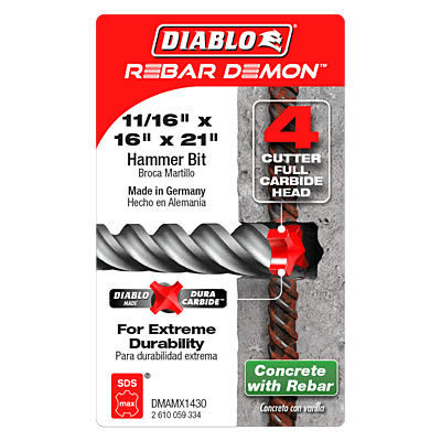 Diablo Masonry SDS MAX - Full Carbide HeadHammer Drill Bit Diablo Masonry SDS MAX - Full Carbide HeadHammer Drill Bit