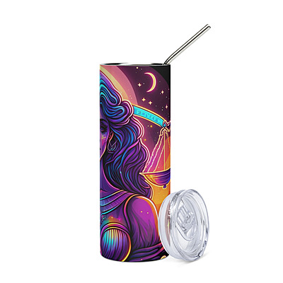 Libra Stainless Steel Skinny Tumbler