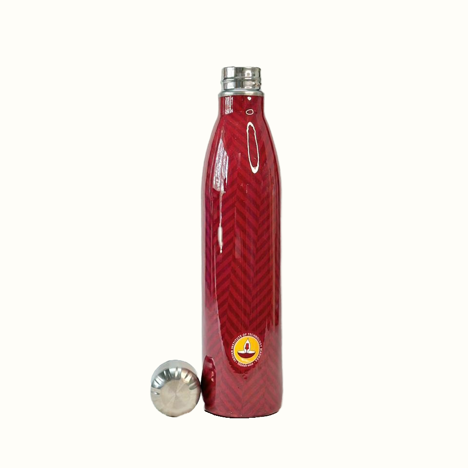 IITM Geometric Water Bottle - 1L - Maroon