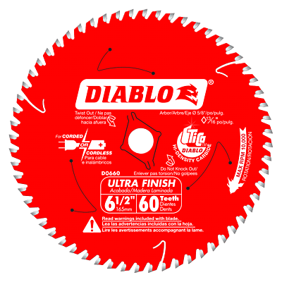 Diablo Small Diameter Circular Blades -Wood Ultra Finish Diablo Small Diameter Circular Blades -Wood Ultra Finish