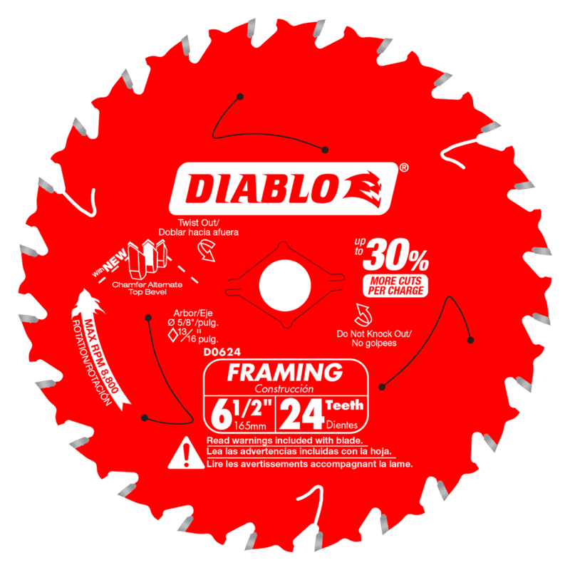 Diablo Small Diameter Circular Blades -Framing Diablo Small Diameter Circular Blades -Framing