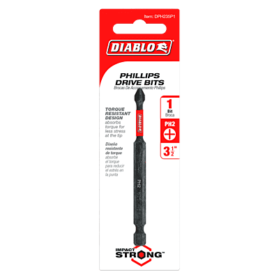 Diablo Screwdriving Phillips 
Drive Bits