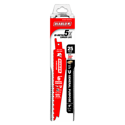 Diablo Bi-Metal Reciprocating Blades General