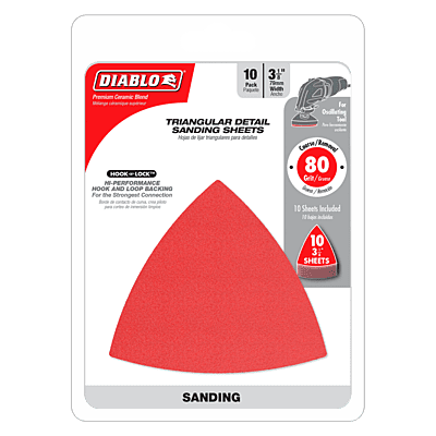Diablo 3-1/8" Oscillating Detail Triangle Sanding Sheets Diablo 3-1/8" Oscillating Detail Triangle Sanding Sheets