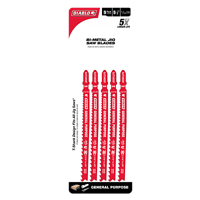 DIABLO - 3-5/8" Jig Saw Blades for Cuts in Bi-Metal DIABLO - 3-5/8" Jig Saw Blades for Cuts in Bi-Metal