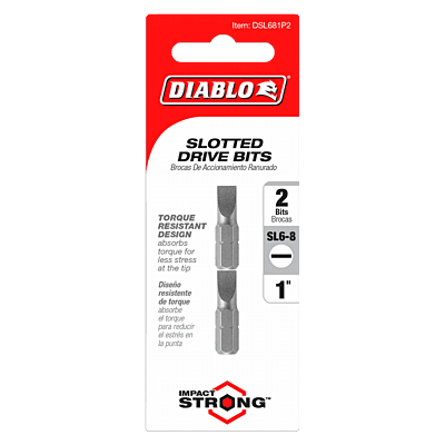 Diablo Slotted Drive Bits