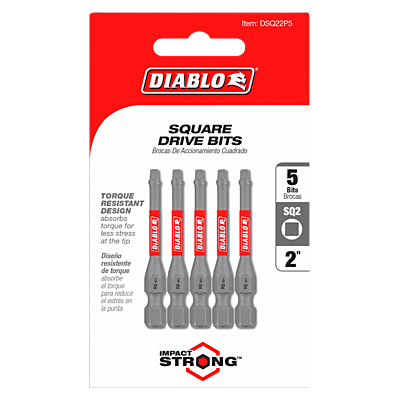Diablo Screwdriving Square 
Drive Bits
