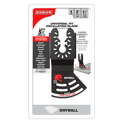 Diablo Bi-Metal Oscillating Blades for Drywall Diablo Bi-Metal Oscillating Blades for Drywall