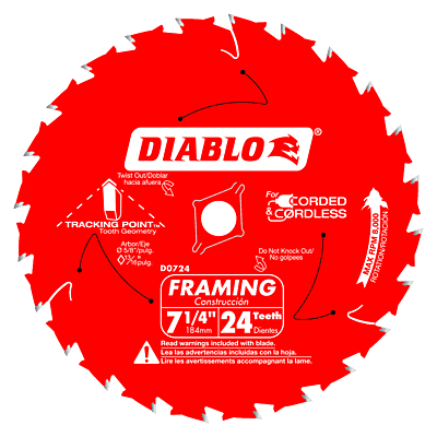 Diablo Small Diameter Circular Blades -Framing Diablo Small Diameter Circular Blades -Framing