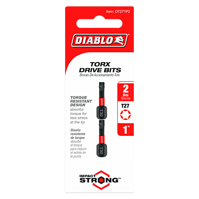 Diablo Screwdriving Torx
Drive Bits Diablo Screwdriving Torx
Drive Bits
