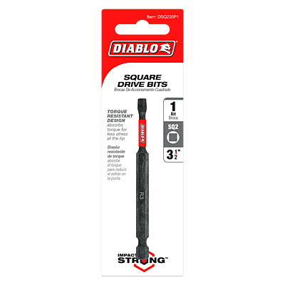 Diablo Screwdriving Square 
Drive Bits