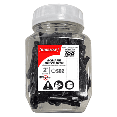 Diablo Screwdriving Square 
Drive Bits