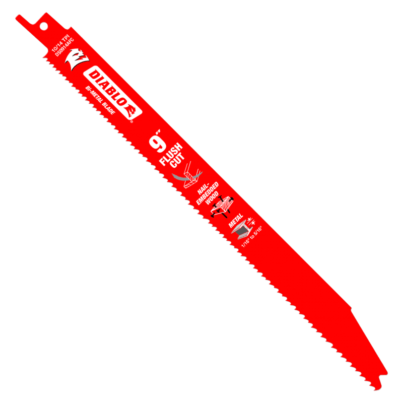 Diablo Bi-Metal Reciprocating Blades FLUSH - Bi-Metal General Diablo Bi-Metal Reciprocating Blades FLUSH - Bi-Metal General