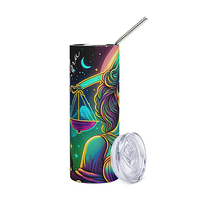 Libra Stainless Steel Skinny Tumbler