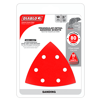 Diablo 3-3/4" Oscillating Detail Triangle Sanding Sheets Diablo 3-3/4" Oscillating Detail Triangle Sanding Sheets