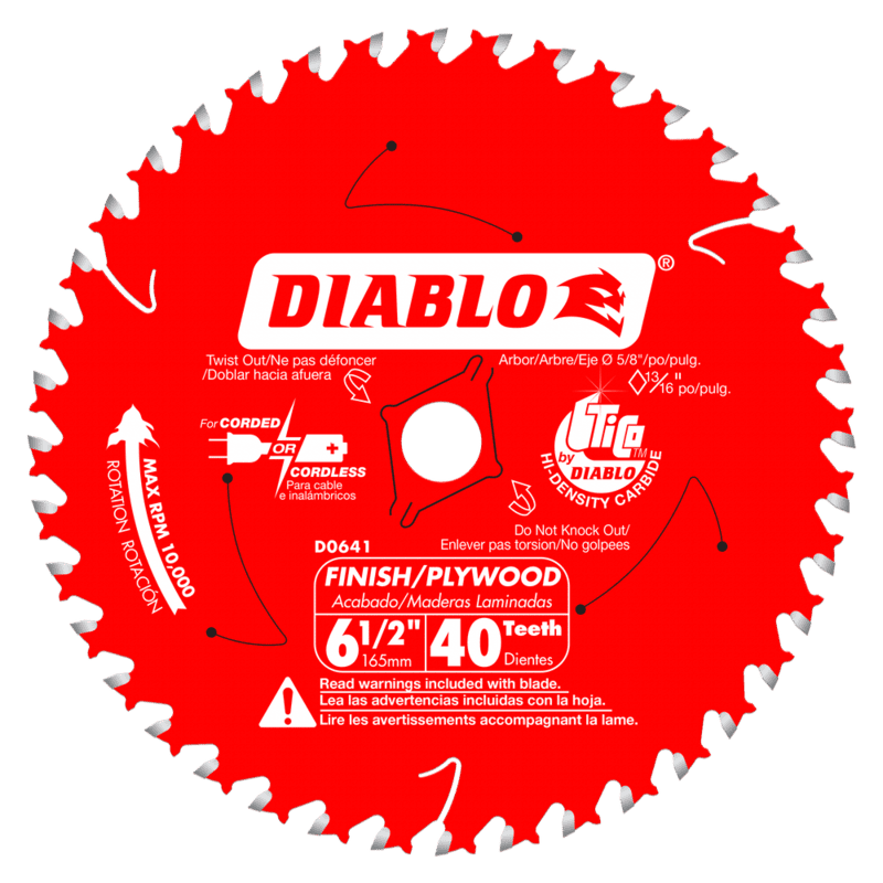Diablo Small Diameter Circular Blades - Wood Finish Diablo Small Diameter Circular Blades - Wood Finish