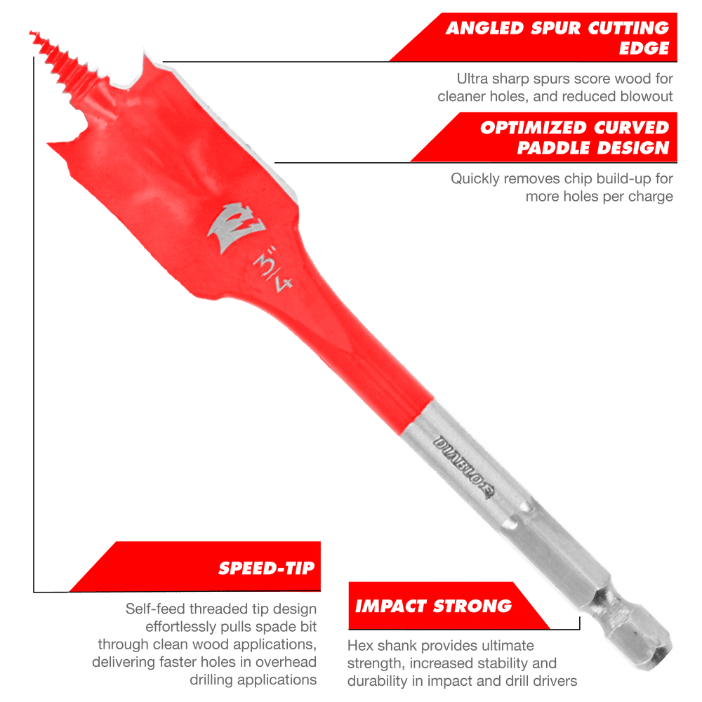 Diablo Spade Bit Set