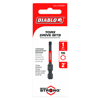 Diablo Screwdriving Torx
Drive Bits Diablo Screwdriving Torx
Drive Bits