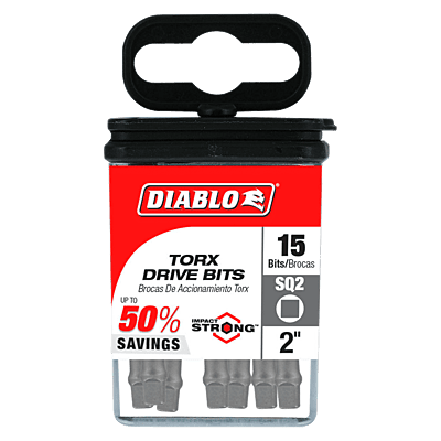 Diablo Screwdriving Square 
Drive Bits