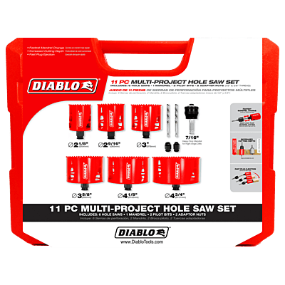 Diablo  Bi-Metal - General Purpose Hole Saw Sets