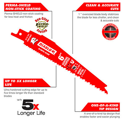Diablo Bi-Metal Reciprocating Blades General