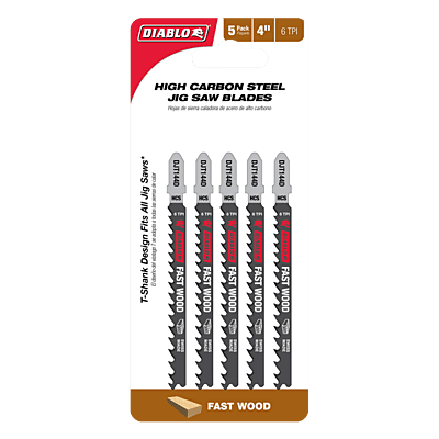 Diablo 4" High Carbon Steel T-Shank Jig Saw Blades