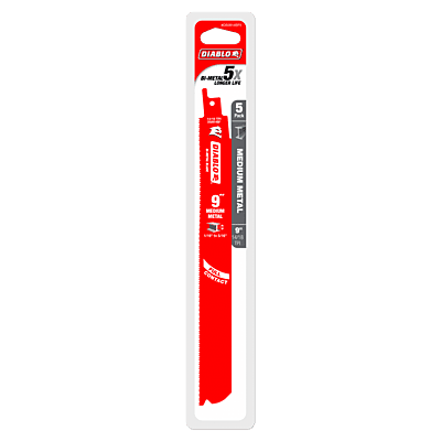 Diablo Bi-Metal Reciprocating Blades Metal Medium Diablo Bi-Metal Reciprocating Blades Metal Medium