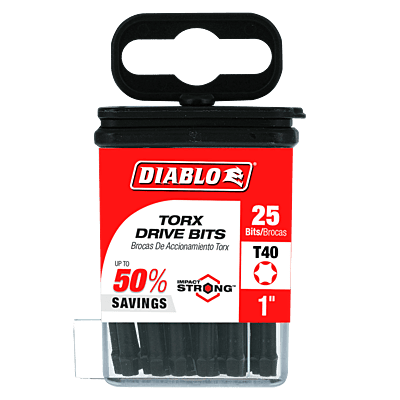 Diablo Screwdriving Torx
Drive Bits Diablo Screwdriving Torx
Drive Bits