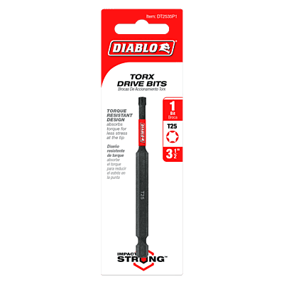 Diablo Screwdriving Torx
Drive Bits Diablo Screwdriving Torx
Drive Bits