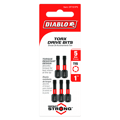 Diablo Screwdriving Torx
Drive Bits Diablo Screwdriving Torx
Drive Bits