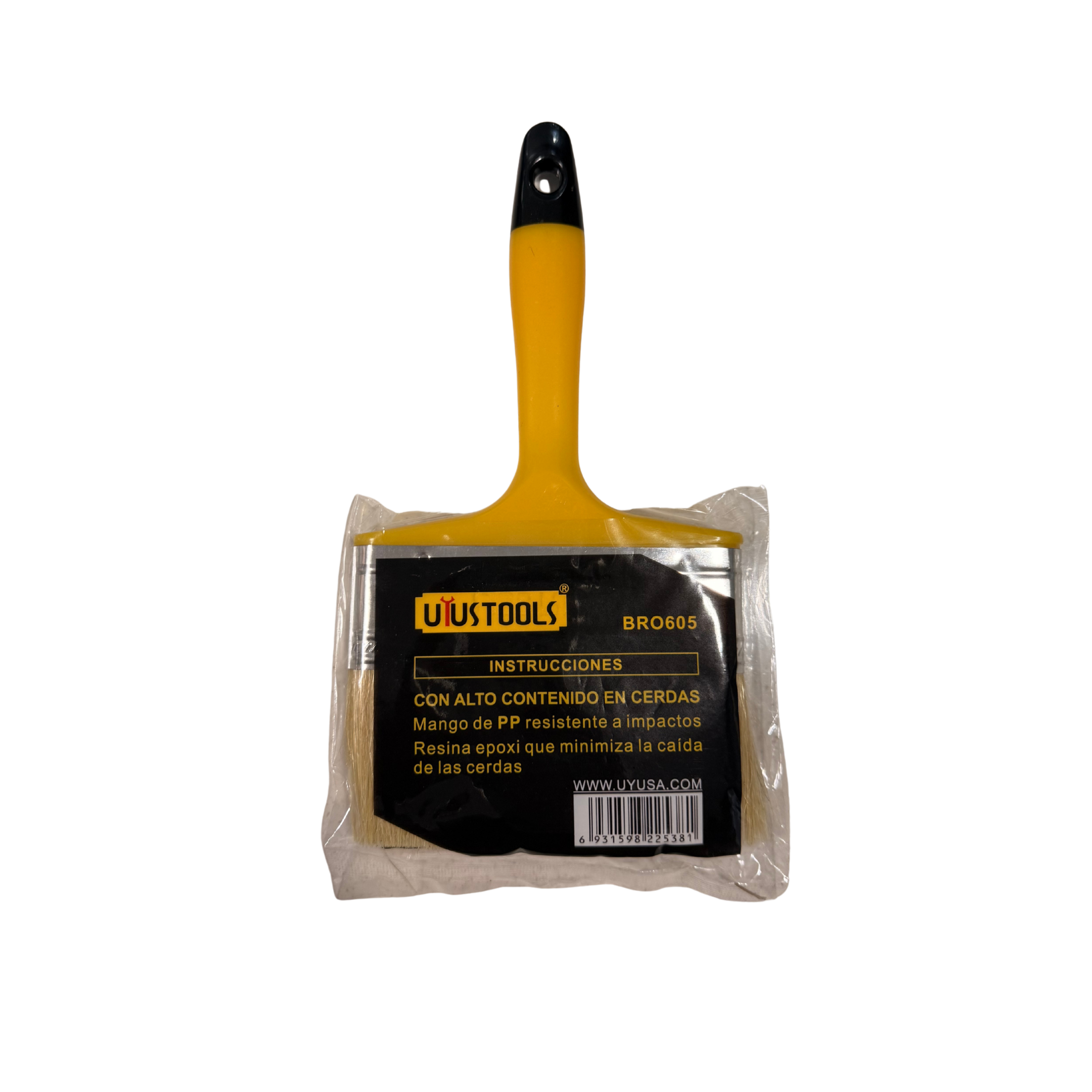 UYUSTOOLS PAINT BRUSH PLASTIC HANDLE 5"BRO605