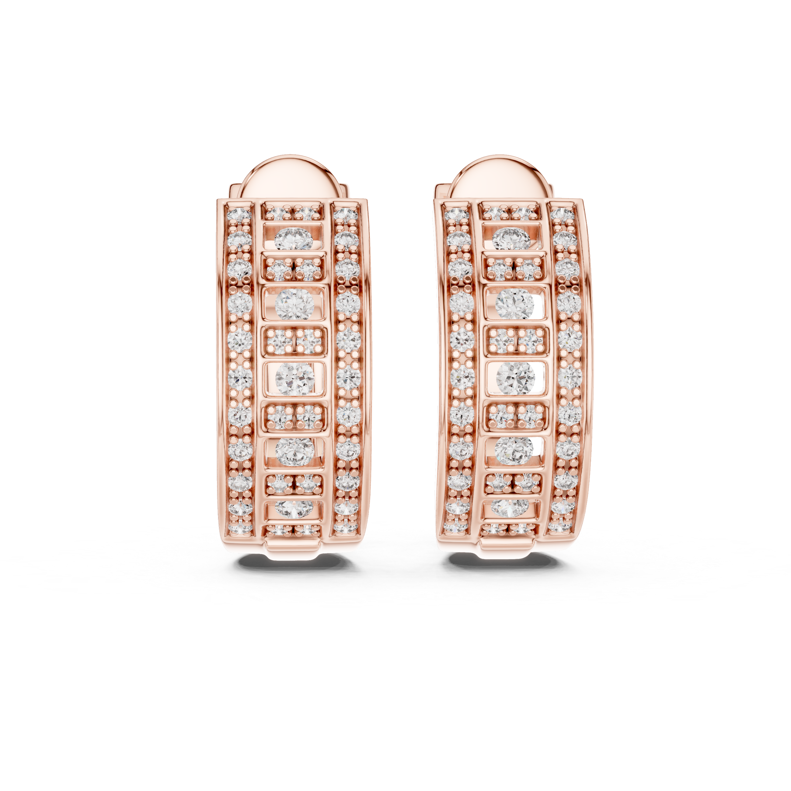 Celestial Lattice hoop earrings