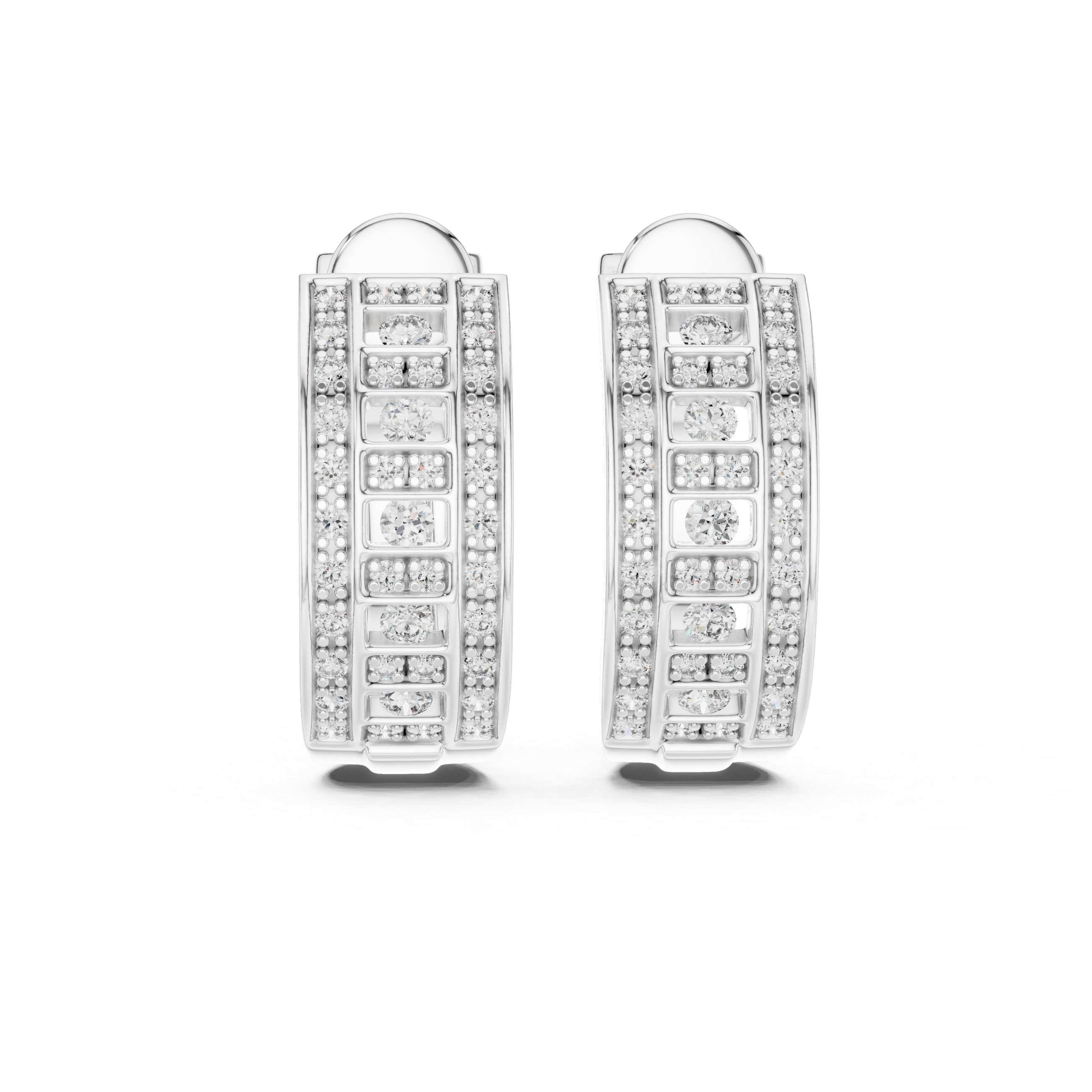 Celestial Lattice hoop earrings