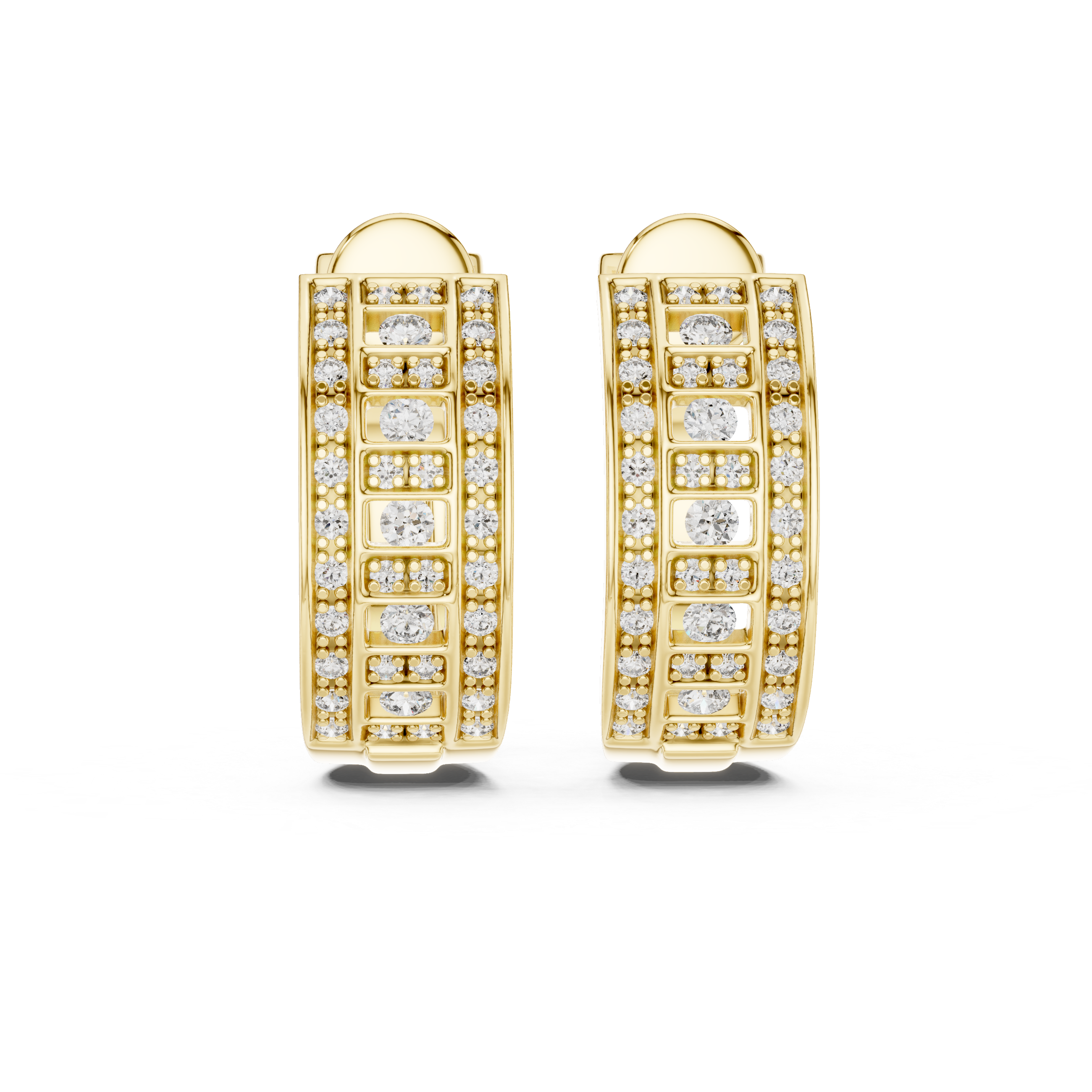 Celestial Lattice hoop earrings