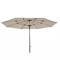 Pamela Sun Umbrella | Polyamide Stick | Blue / Khaki Fabric | 200 cm Dia | Balliu