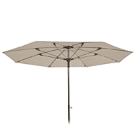 Pamela Sun Umbrella | Polyamide Stick | Blue / Khaki Fabric | 200 cm Dia | Balliu