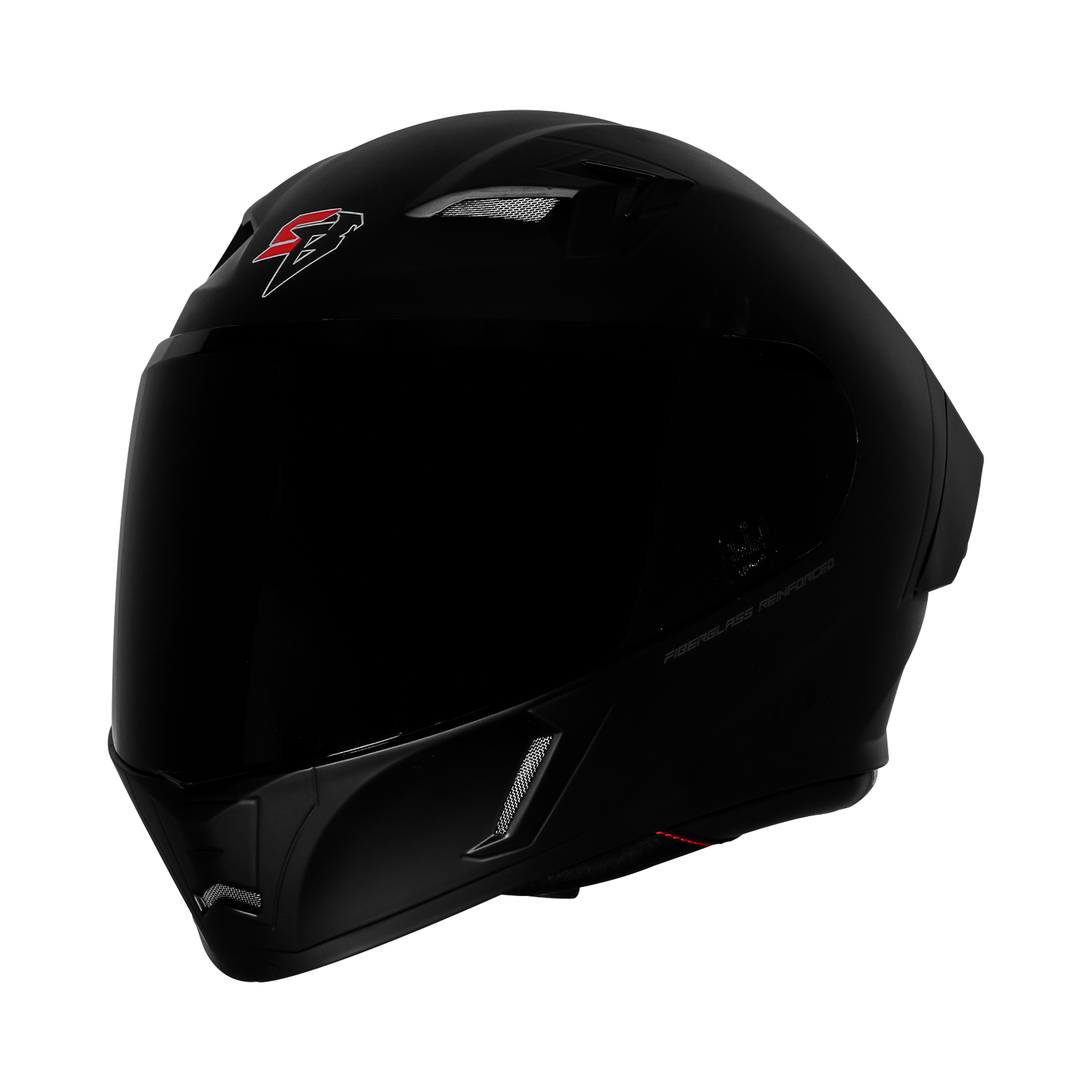 STEELBIRD SBA-11 TORNADO ISS GLOSSY SIGNATURE BLACK C/V 580 MM WITH EXTRA SMOKE VISOR-DOT CERTIFIED
