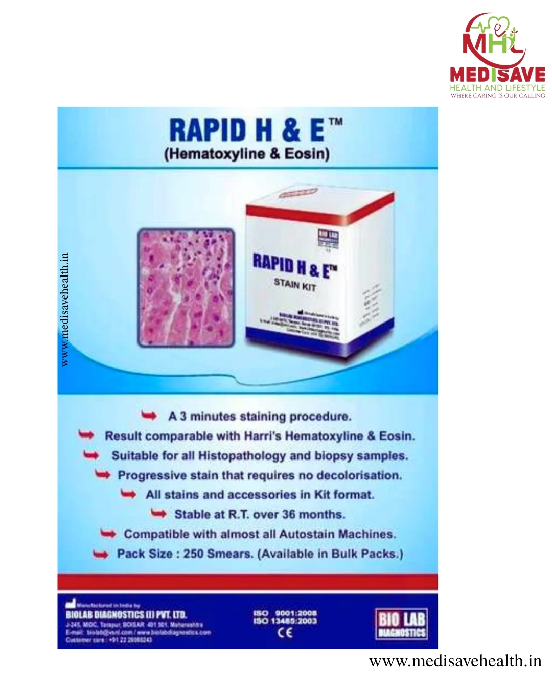 Rapid H&E staining kit 250 test - BIOLAB Rapid H&E staining kit 250 test - BIOLAB